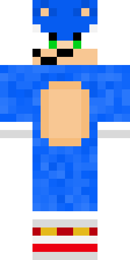 sonic Minecraft skin