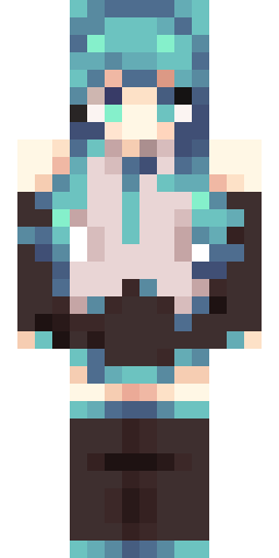 Hatsune Miku Minecraft skin