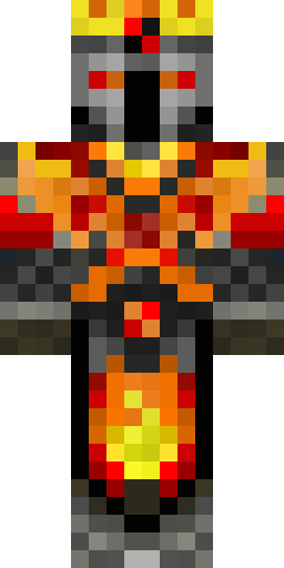 Flame king Minecraft skin