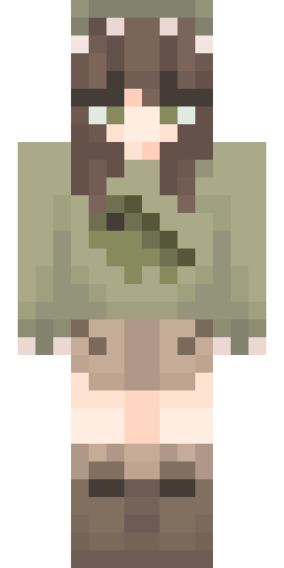 dino girl Minecraft skin