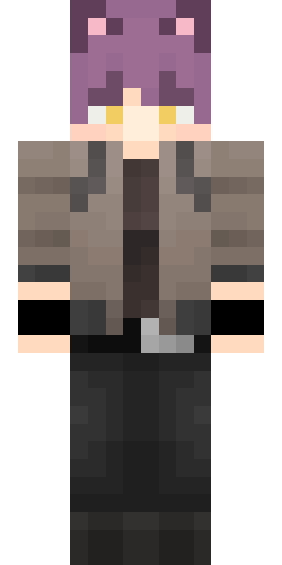 purple cat Minecraft skin