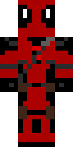 Deadpool D&W suit (Second layer mask) Minecraft skin