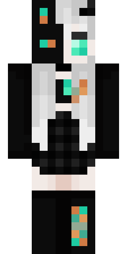Copper Cyborg Female Minecraft skin